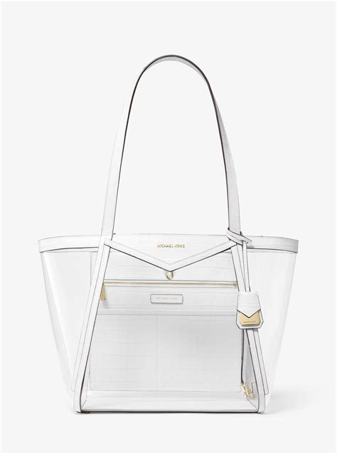 michael kors whitney clear satchel|Whitney Large Leather Satchel .